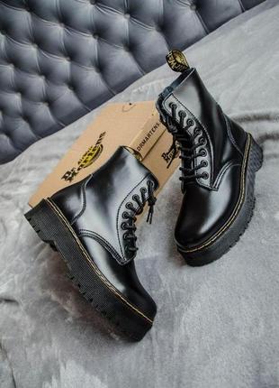 Dr. martens jadon black молния без меха 36,37,38,39,40,418 фото