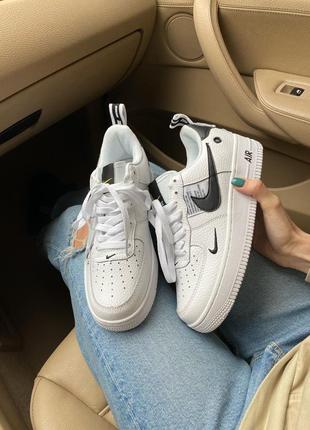 Кроссовки nike air force 1 white/black кросівки2 фото