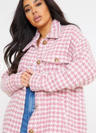 Куртка пальто-сорочка вільного крою оверсайз