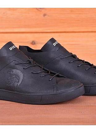 Кеды кроссовки мужские кожаные Lacoste Black кеды