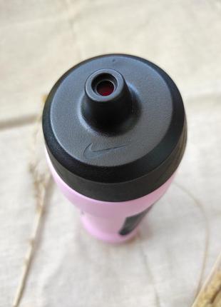 Спортивна еко пляшка фляжка nike hyperfuel water bottle рожева 700 мл3 фото