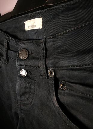 Брендові чорні класичні джинси розкльошені кльош pinko rundholz owens lang5 фото