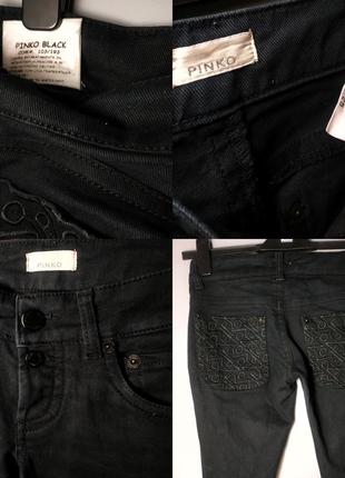 Брендові чорні класичні джинси розкльошені кльош pinko rundholz owens lang8 фото