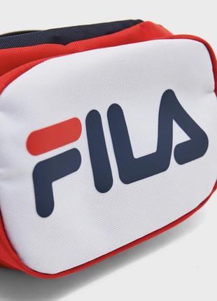 Спортивна чоловіча сумка fila оригінал поясна кроссбоди чоловіча на пояс crossbody барсетка синя червоний нова крос боді бананка2 фото