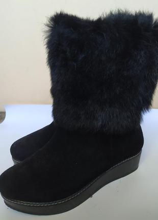Чобітки зимові nina исск замша 35 р (23 см)