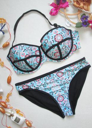 Шикарный раздельный купальник в орнамент george 🍒🍹🍒