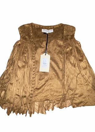 Замшевая жилетка