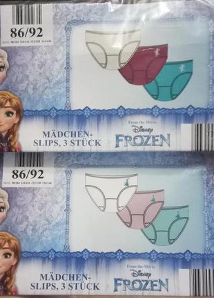 Набор трусиков disney frozen, в наборе 3шт.  размер 86/92.