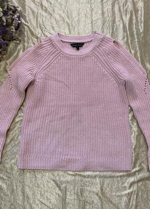 Нежный мягкий свитер candy couture на 9 лет. открытые плечи, разрез на спине.1 фото