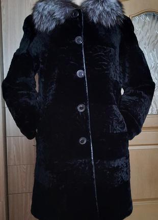 Шикарная натуральная шуба.  бренд salko.