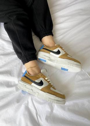 Кроссовки nike air force 1 pixel se "desert sand"