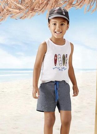 Костюм на мальчика майка и шорты lupilu