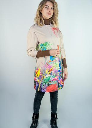 Модний жіночий плащ say бежевий