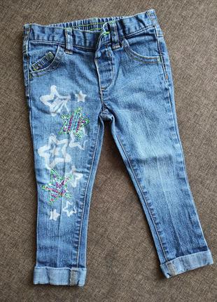 Джинсы на девочку в отличном состоянии, 18 мес