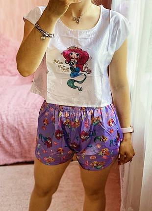 Пижама русалочка шёлк армани