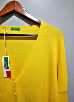 M-l р тонкая кофта, оверсайз, хлопок, benetton