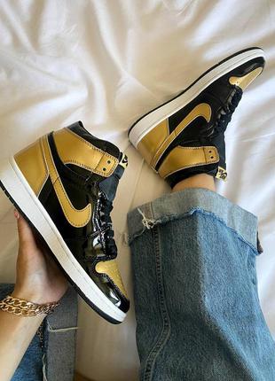 Кросівки nike air jordan 1 retro 1 high og energy black meta