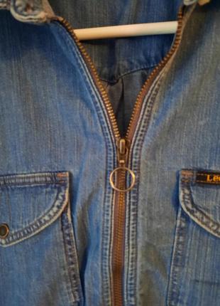 Вінтажна джинсова сорочка блуза lee оригінал з3 фото