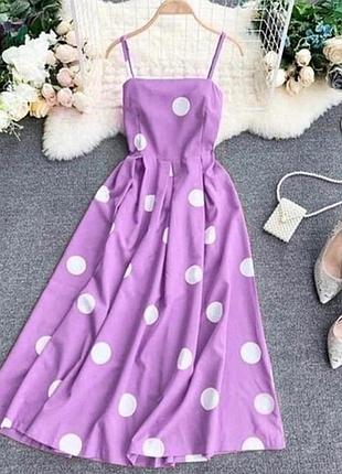 Сарафан горох на брителька