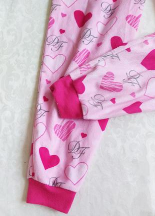 Пижама детская комбинезон розовый3 фото