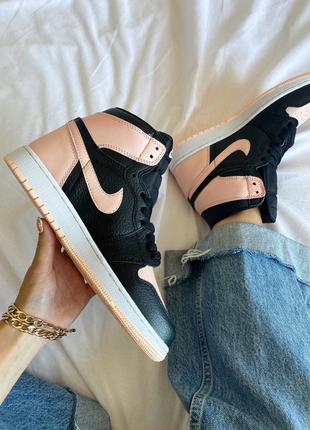 Кроссовки nike air jordan 1 retro high og crimson tint