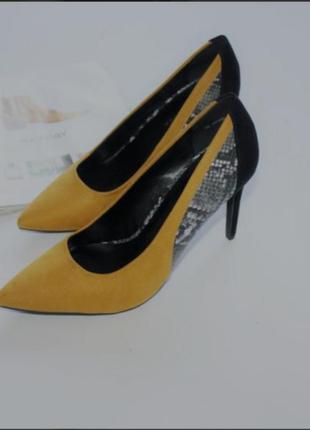Туфли со змеиным принтом new look2 фото