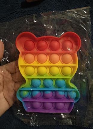 Pop it разноцветная игрушка антистресс