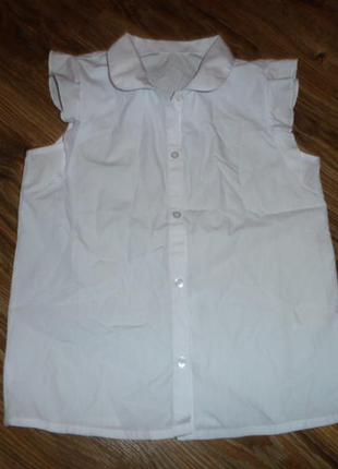 Біла шкільна сорочка блузка на 10-11 років від george5 фото