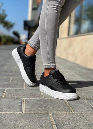 Жіночі шкіряні кросівки nike air force #найк