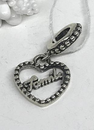 Шарм на браслет в стиле пандора серебро кулон подвес намистини підвіска срібло