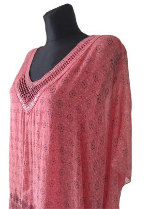 Блуза шелковая блузка топ футболка вискоза шелк италия розовая marc lauge р. 50,523 фото