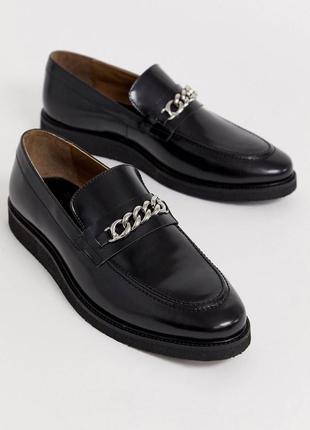 Лофери шкіряні туфлі loafers фірми walk london2 фото