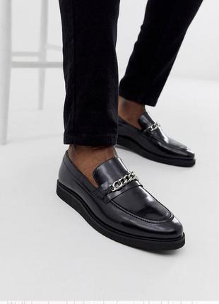 Лофери шкіряні туфлі loafers фірми walk london1 фото