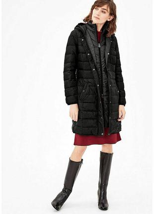 Полегшений стеганний пуховик s.oliver,раз us8/uk12 ,90% пуху 10% пера