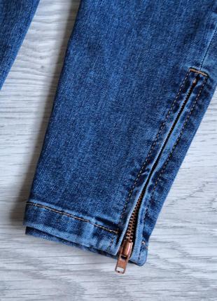 Синие базовые джинсы скинни3 фото