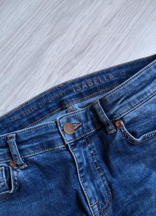 Синие базовые джинсы скинни4 фото