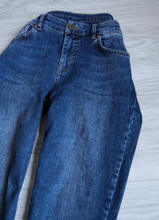 Синие базовые джинсы скинни5 фото