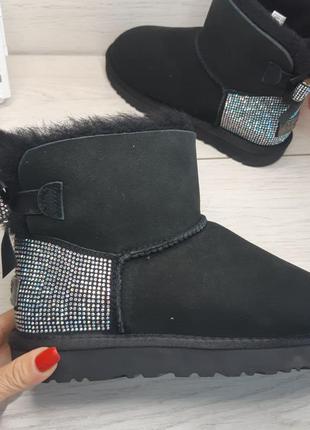 Уггі жіночі в стразах п'ята ugg 36-411 фото