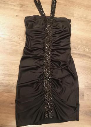 Вечернее чёрное платье morgan de toi