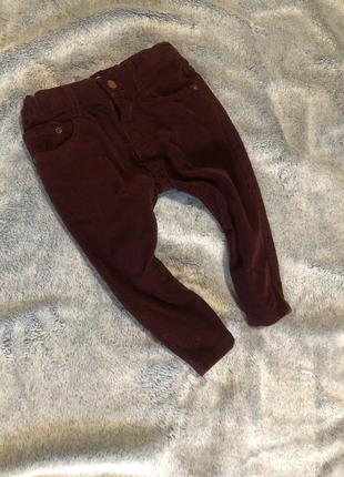 Стильні джинси zara, вельветові штани, мікровельвет штанці на хлопчика zara