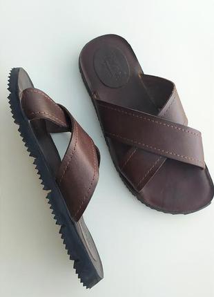 Шльопанці сандалі сланці handmade шкіра tabarca sandals