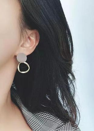 Серьги клипсы кольца