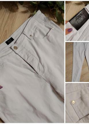Отличные белые брюки штаны джинсы1 фото