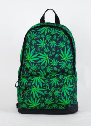 Стильный спортивный рюкзак портфель принт марихуана конопля1 фото