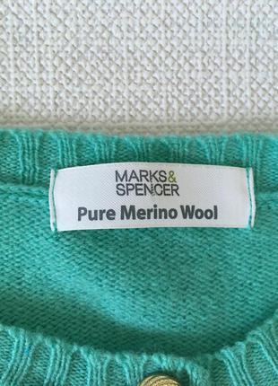 Marks &spenser кофта на пуговицах merino wool2 фото