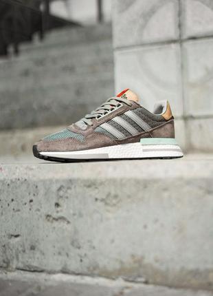 Кроссовки adidas zx sand brown2 фото