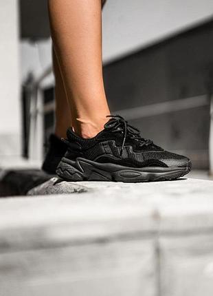 Кросівки adidas ozweego triple black textile