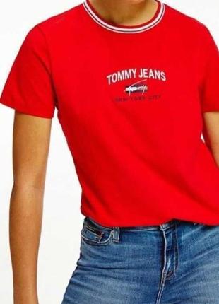 Tommy jeans футболка червона