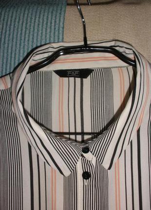 Стильная блузка туника  f&f открытые плечи батал.3 фото