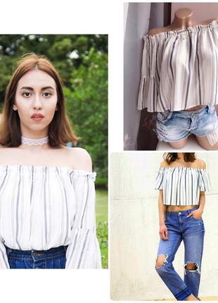 Топ блуза блузка з воланом топ з рукавами тюльпанчиками